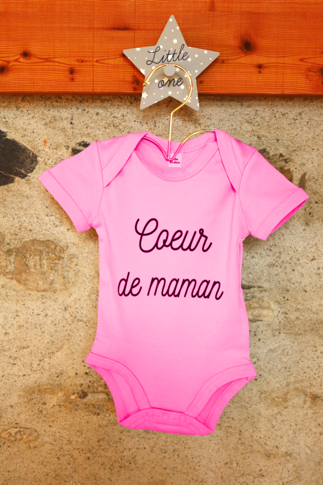 &quot;COEUR DE MAMAN&quot; Rose