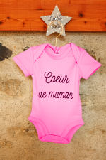 &quot;COEUR DE MAMAN&quot; Rose